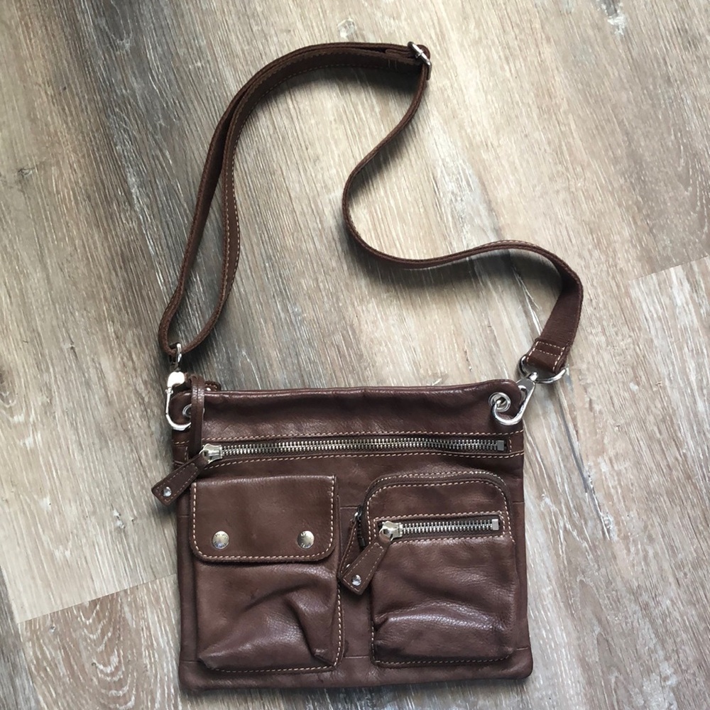 Fossil Crossbody Hobo Purse Leather
